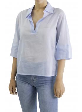 Camicia in cotone con colletto  Options 